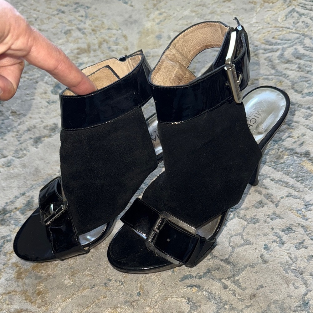 MICHAEL Michael Kors Black Heels with Elegant Cut-Outs